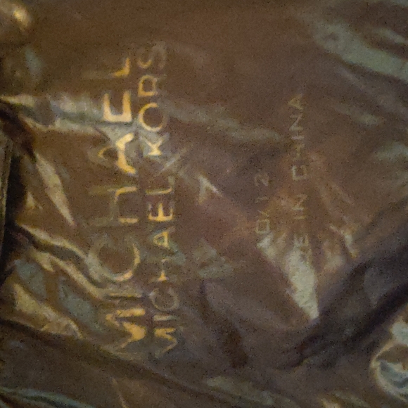 Girls Size 10/12 Michael Michael Kors Down Jacket Black & Leopard Print - Picture 4 of 5